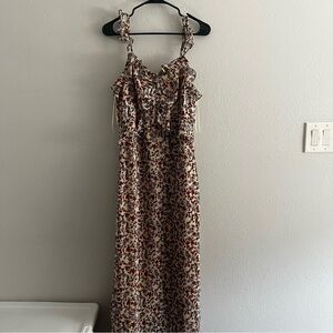 Vici Floral Sleeveless Maxi Dress with Adjustable straps size Medium